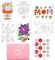 Mother’s Day Card Making Coloring Kit for Kids – 12 Pack DIY Color Your Own Flower Greeting Cards with Envelopes & Stickers, 5 x 7 Classroom Craft Activity Gifts for Mom